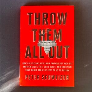 Red 'Throw Them All Out' Book by Peter Schweizer
